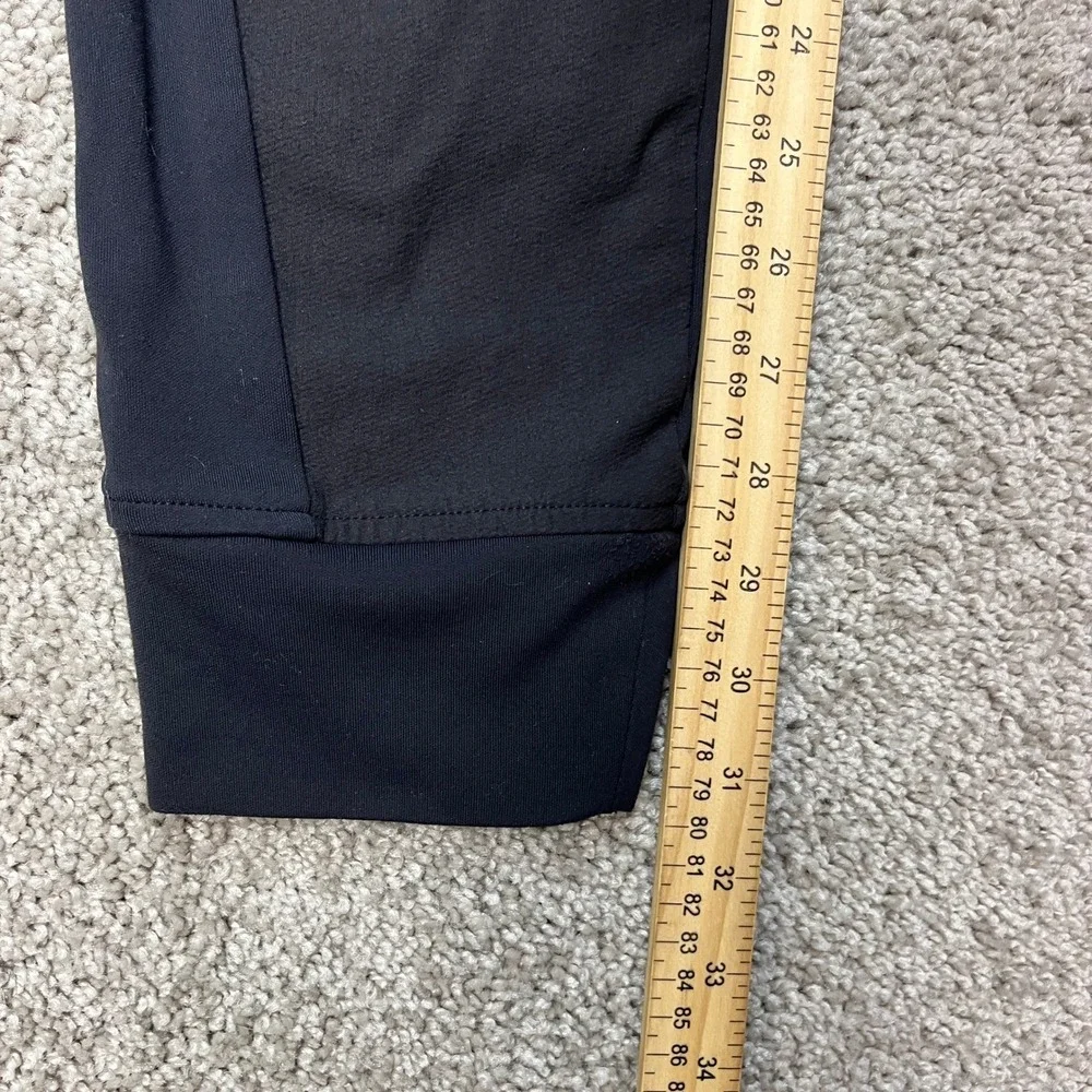 Athleta‎ Jogger Pants Women 8 31x31 Black Zipper Pocket Drawstring Tapered Leg